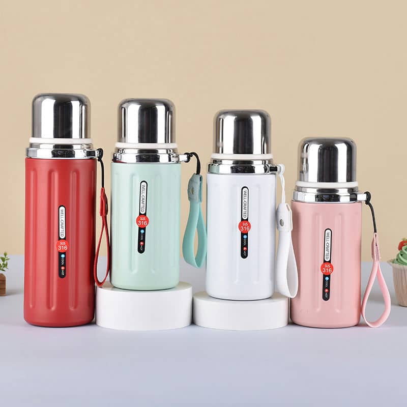 TI-1139 Retro Thermos with Carry Strap — view 2