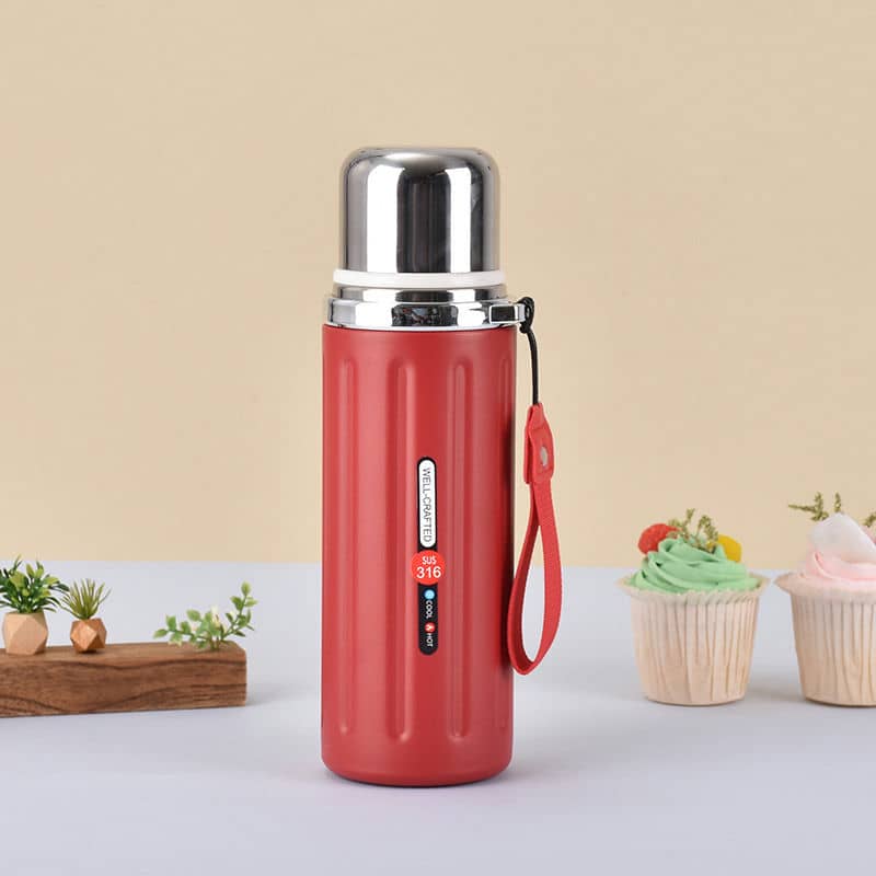 TI-1139 Retro Thermos with Carry Strap — view 3