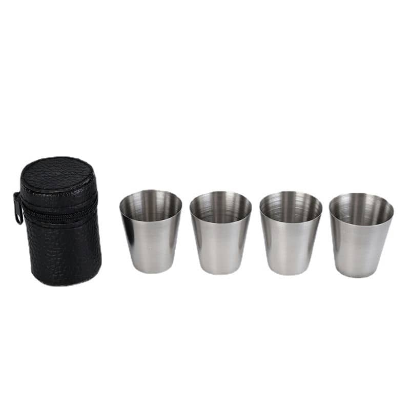 TO-1007 Mini Flask Set with Pouch — view 3