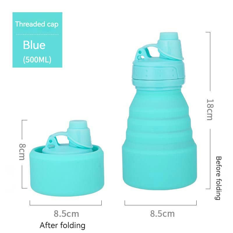 TU-1018 Silicone Folding Bottle with Clip — view 6