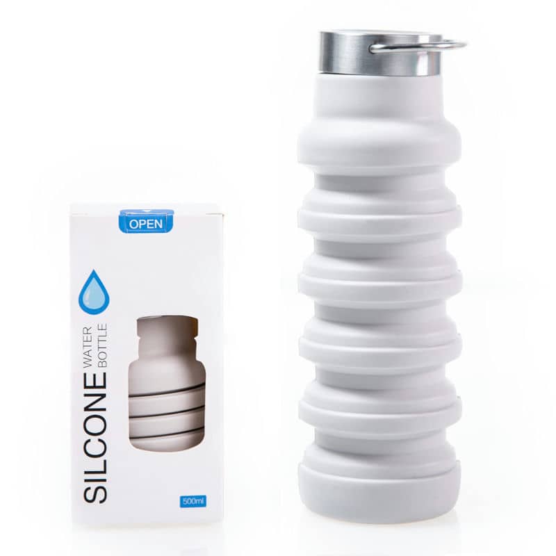 TU-1022 Silicone Folding Bottle — 3 Lid Options — view 5