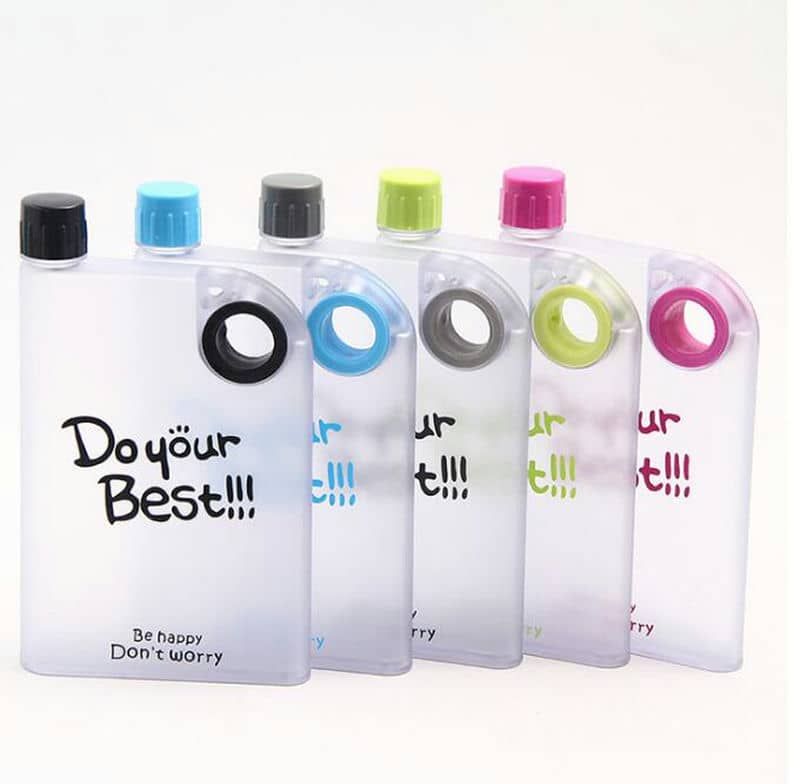 TY-1005 Slim Flat Notebook Bottle with Wrist Strap — view 2
