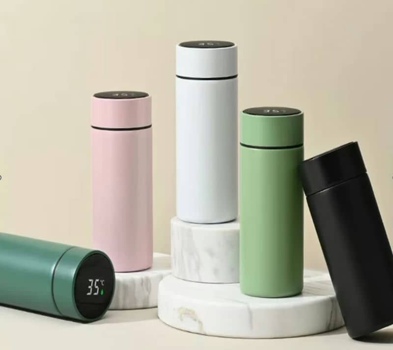 TH-1003 320ml Smart Temp-Display Ceramic Thermos OEM inner ceramic coating no metal taste