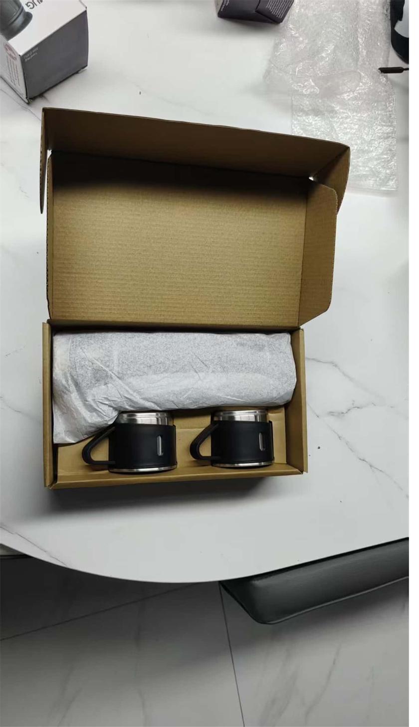 Kraft gift box packaging for drinkware set