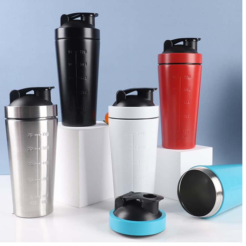 Stainless steel water bottles produced at the Jupeng factory, Yongkang