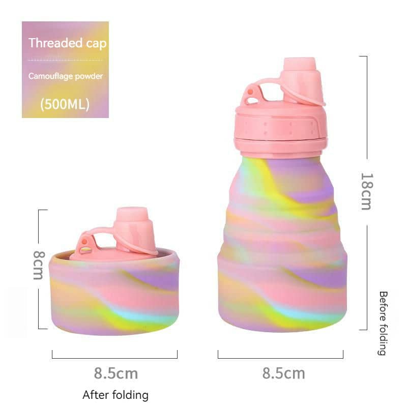 Collapsible Water Bottle TU-1018 silicone foldable BPA free