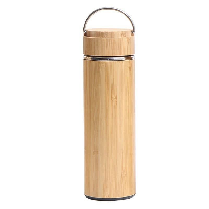 Bamboo shell vacuum flask TX-1015 wholesale — Jupeng Drinkware factory China