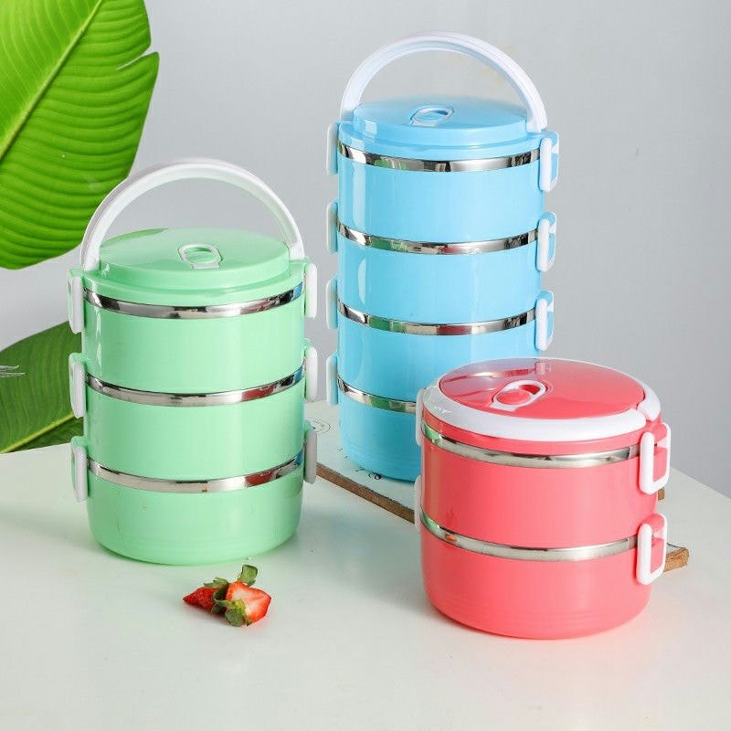 TM-1018 700/1400/2100/2800 ml stainless lunch box