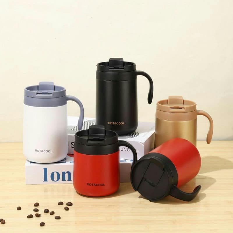 TI-1172 350-500 ml Handled Travel Coffee Mug