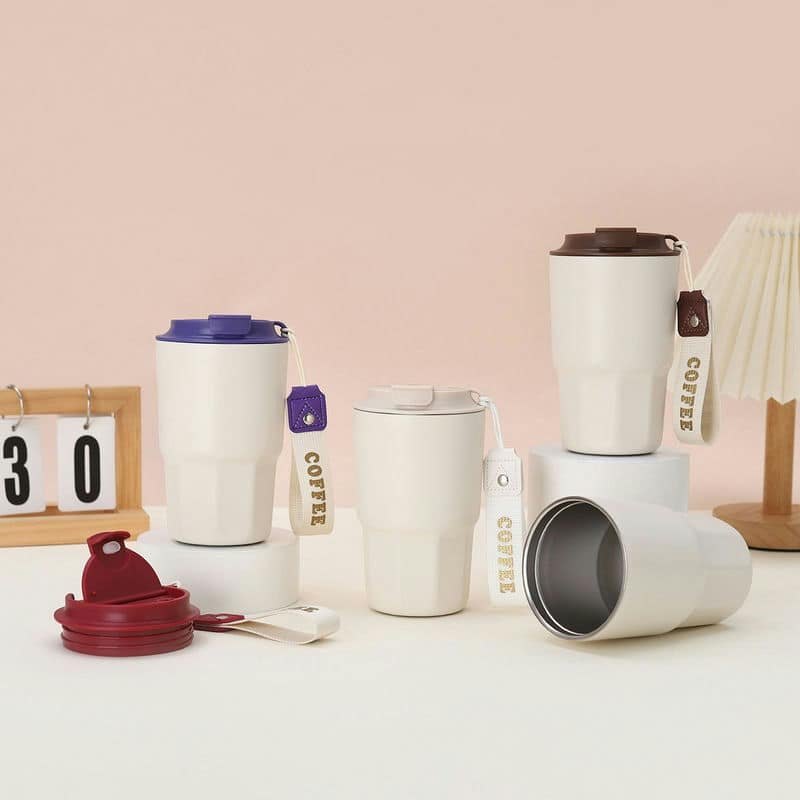 TI-1203 480 ml Handled Travel Coffee Mug