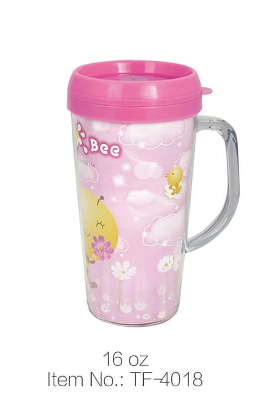 TF-4018 16oz Double-Wall Paper-Insert Tumbler