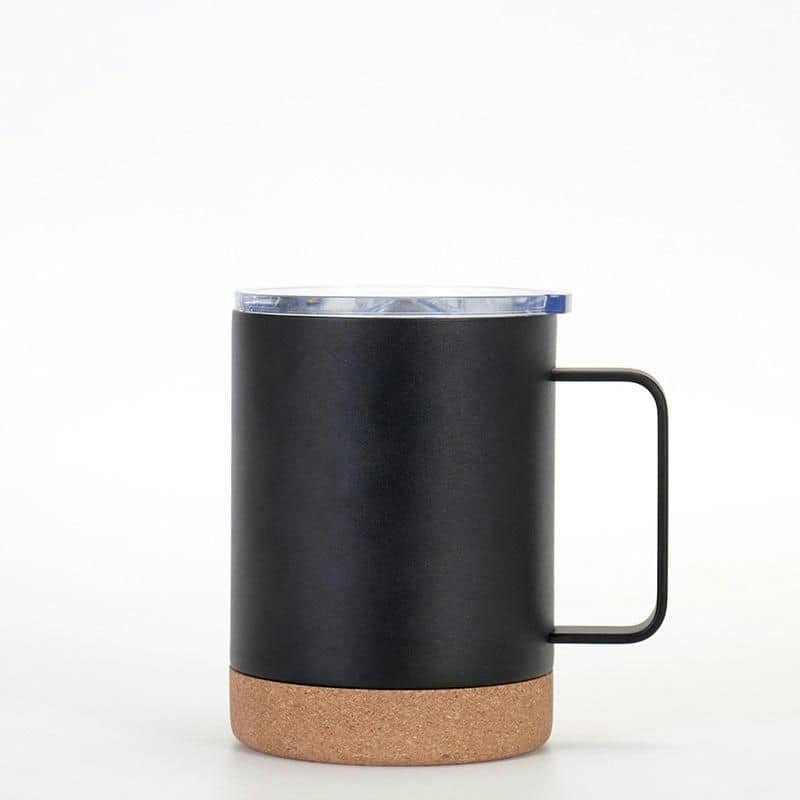 TS-1004 12oz Bamboo-Base Vacuum Flask