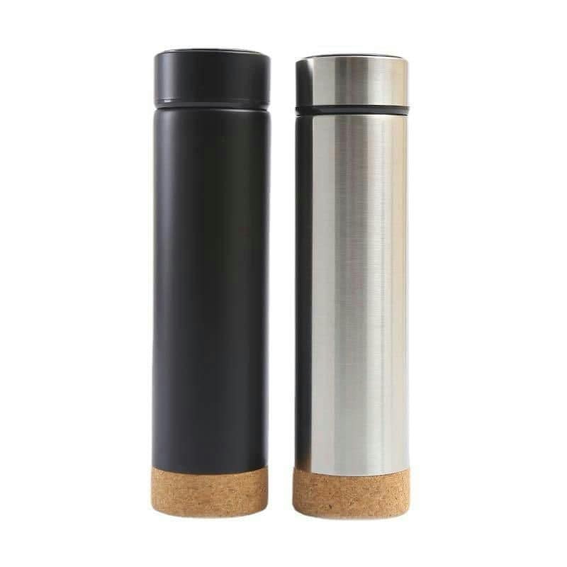 TS-1002 500 ml Bamboo-Base Vacuum Flask